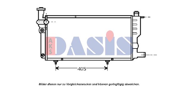 AKS DASIS radiatorius, variklio aušinimas 161360N